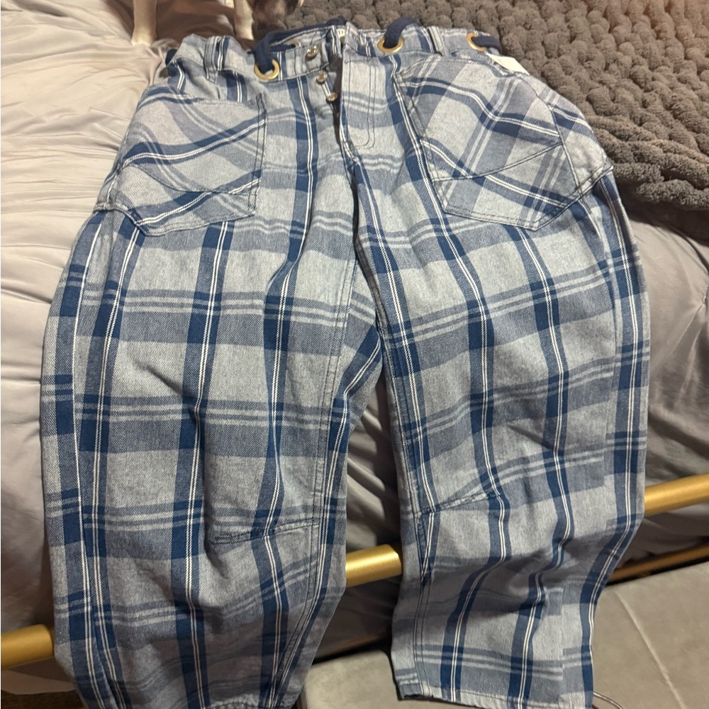 Blue Plaid Kids moxie Free People
